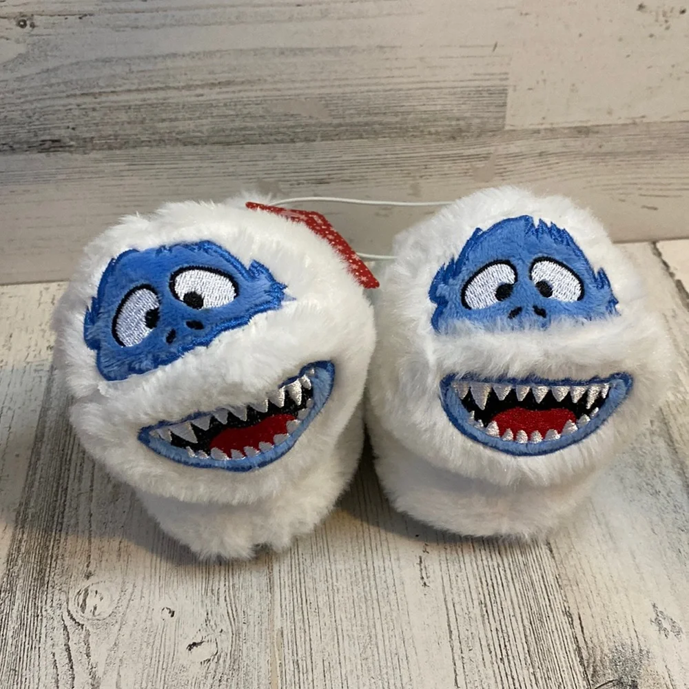 Rudolph The Red Nose Reindeer Snowman Slippers Size 4 NEW